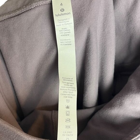 Lululemon Women's 4 Morning Light High-Rise Tight Washed Frosted Mulberry Sporty - Picture 5 of 5